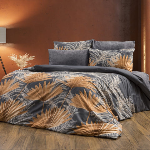 Keep London Home Series 326 Natural Cotton(Doğal Pamuk) Çift Kişilik Nevresim Takımı-Yelpaze