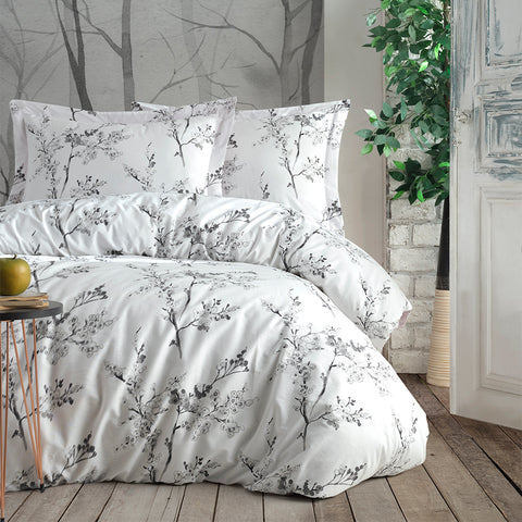 Keep London Dolce Sleep Series 303 Natural Cotton(Doğal Pamuk) Çift Kişilik Nevresim Takımı-Beyaz
