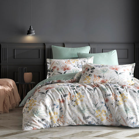 Keep London Dolce Sleep 305 Series Natural Cotton(Doğal Pamuk) Çift Kişilik Nevresim Takımı-Yeşil