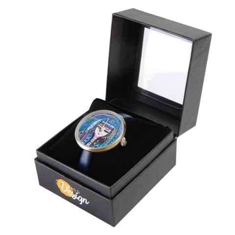 Biggdesign Blue Water Design Wrist Watch
