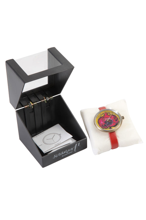 Biggdesign Pomegranate Patterned Wrist Watch