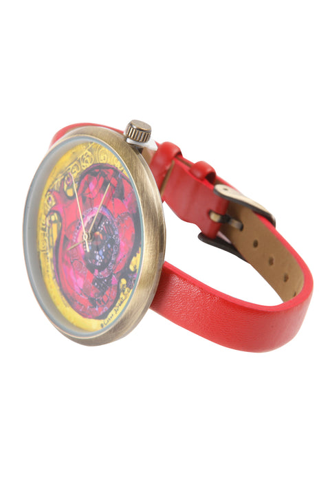 Biggdesign Pomegranate Patterned Wrist Watch