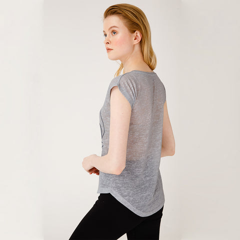 BiggYoga Namaste Grey T-Shirt
