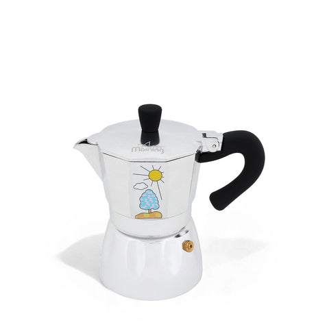 Any Morning Hes-6 Aluminum Espresso Coffee Maker 240 ml