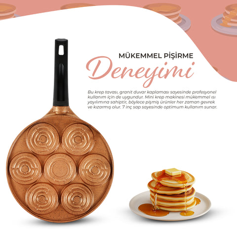 Serenk Fun Cooking Smile Mini Pancakes Maker, 10.2 in
