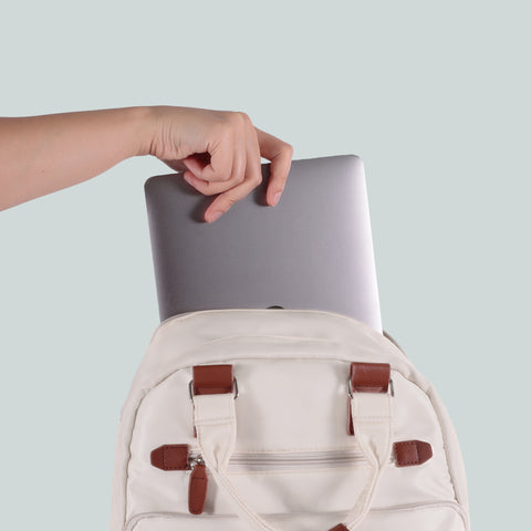 Biggdesign Cats Laptop Backpack, White