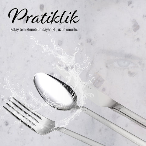 Serenk Barcelona Stainless Steel Cutlery Set 18 Pieces