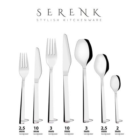 Serenk New York Stainless Steel Cutlery Set 24 Pieces