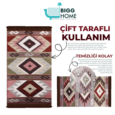 Bigghome SA1583B Double Sided Rug 31,50 inch * 59,05 inch, 3.21 lbs.