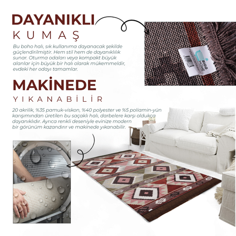 Bigghome SA1583B Double Sided Rug 47,25 * 70,85 inch, 5.7 lbs