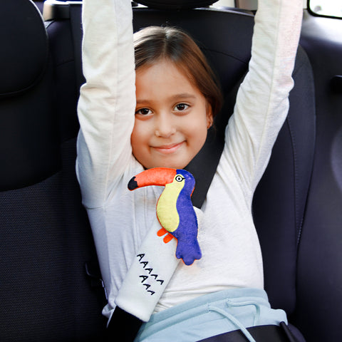 Milk&Moo Flying Toucan Seat Belt Pillow For Kids