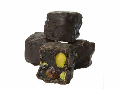 Premium Turkish Delight Chocolate Covered with Pistachio, Walnut and Almond Madlen