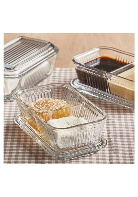 Paşabahçe 96764 Frigo Partitioned Storage Box,480 cc