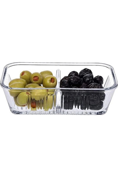 Paşabahçe 96764 Frigo Partitioned Storage Box,480 cc