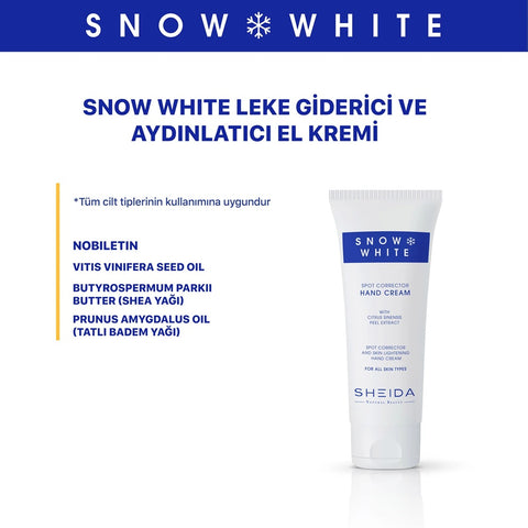Sheida Snow White Anti-Stain Hand and Face Care Set