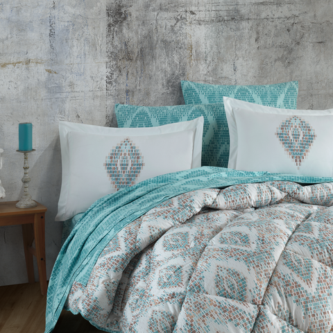 Hobby Retro Mint - Poplin Double Sleep Set