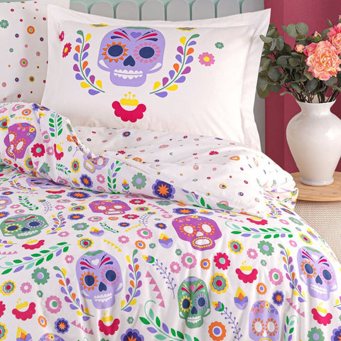 Hobby Alice Purple - Poplin Studio Single Duvet Cover Set