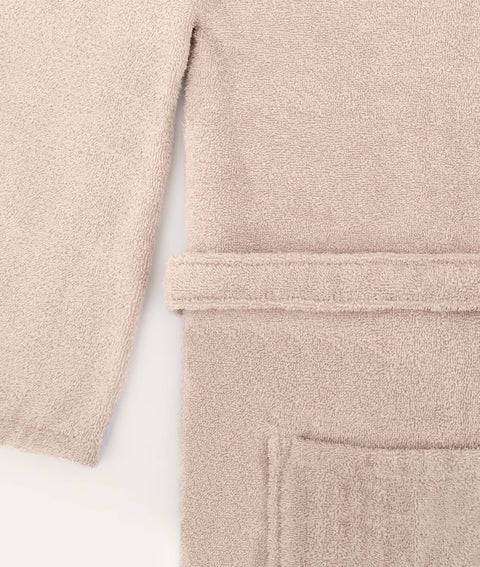Koza Home Likya 100% Cotton Salmon Dowry Bathrobe Set of 2 1 Bathrobe 1 Towel 1052A L-XL