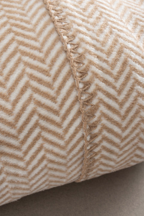 Koza Home Twin Blanket Soft Cotton Double Blanket Coffee Cream 200 x 220 5020A Double
