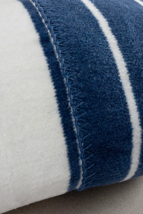 Koza Home Twin Blanket Soft Cotton Single Blanket Blue Cream 150 x 200 5023A Single
