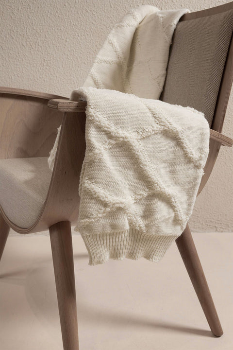 Koza Home Espuma De Mar Cream Single Blanket 160x220 37126 Single