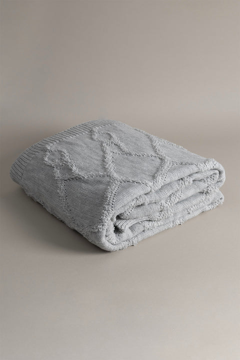 Koza Home Espuma De Mar Gray Double Blanket 200x220 37130 180 x 220