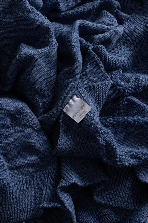 Koza Home Espuma De Mar Indigo Single Blanket 160x220 37141 Single