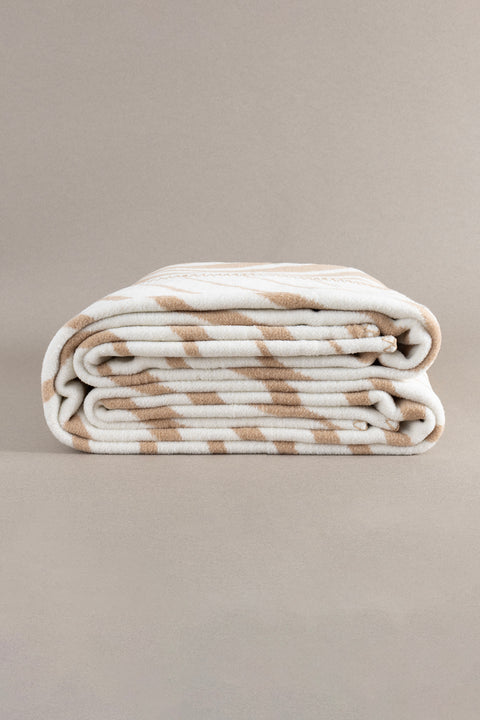 Koza Home Twin Blanket Soft Cotton Single Blanket Coffee Cream 150 x 200 5032A Single