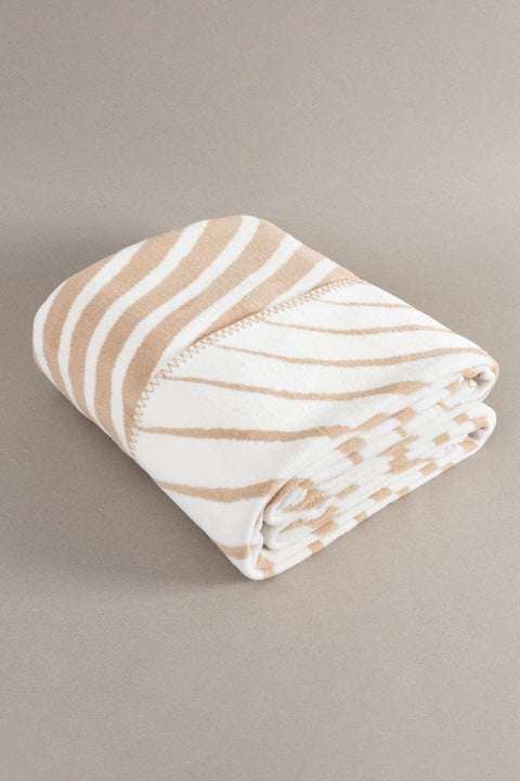 Koza Home Twin Blanket Soft Cotton Single Blanket Coffee Cream 150 x 200 5032A Single