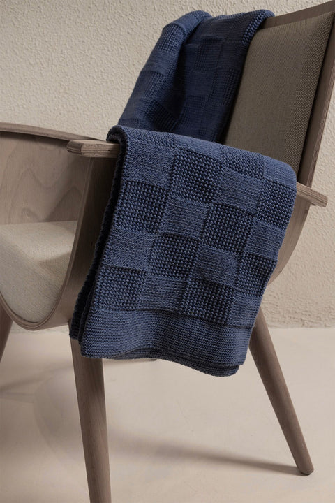 Koza Home Plaid Indigo TV Blanket 130x170 15017 130 x 170