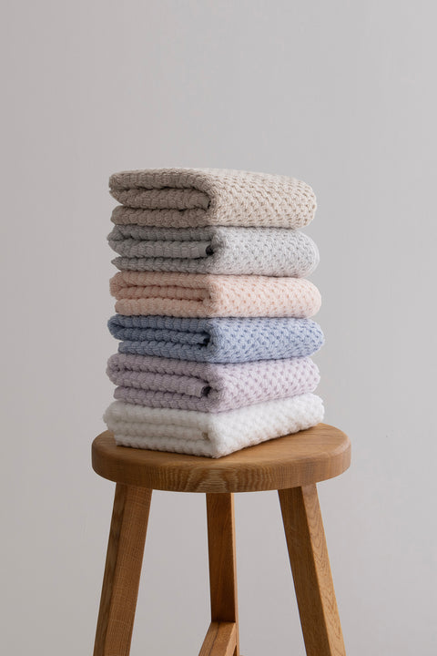 Koza Home Ivory White Border Micro Fiber 100% Cotton 2-Piece Bath Towel Set 50 X 90 - 70 X 140 1101A 50 x 90 - 70 x 140