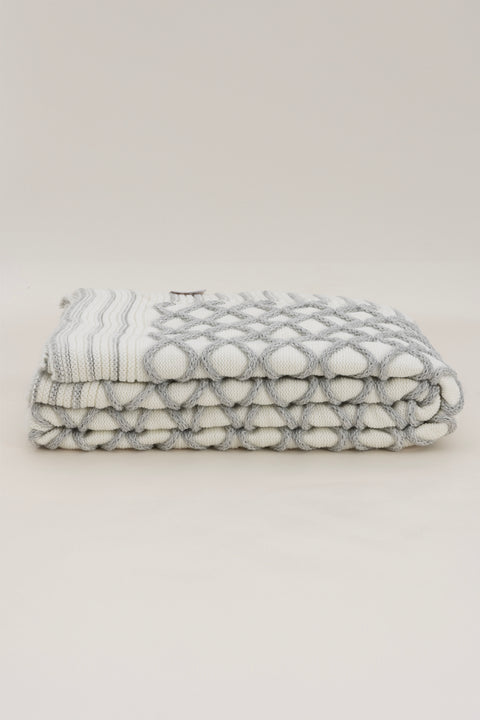 Koza Home Loop Gray Acrylic TV Blanket 130x170 3731A 130 x 170