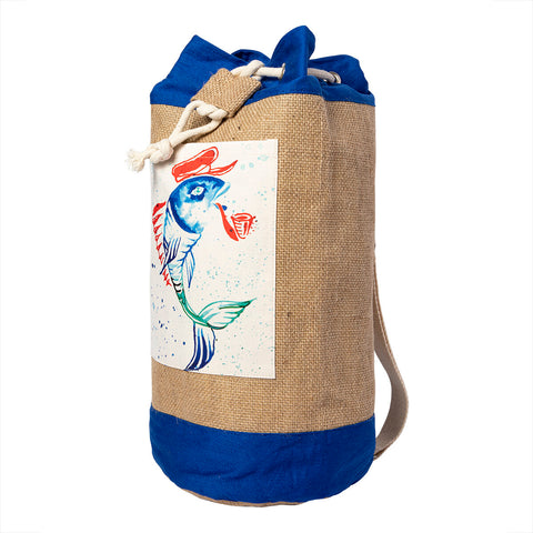 Anemoss Captain Fish Jute Bag