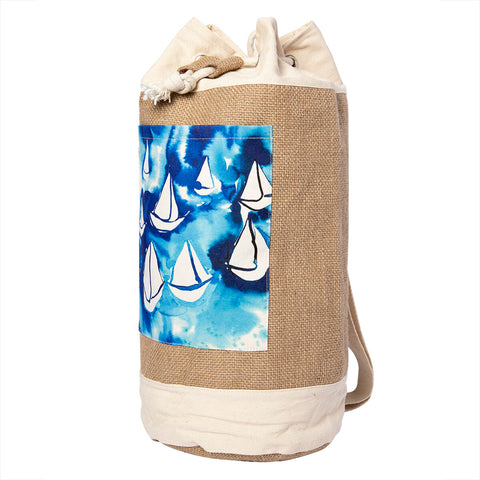 Anemoss Sailboats Jute Bag