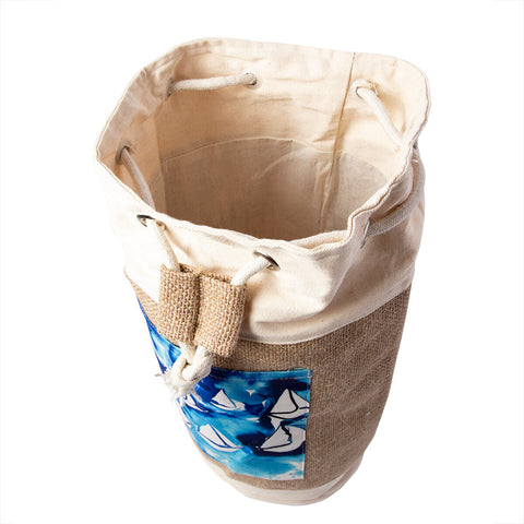 Anemoss Sailboats Jute Bag
