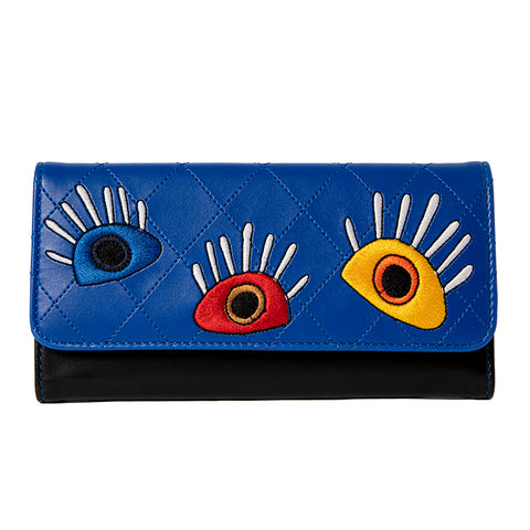 Biggdesign My Eyes On You Embroidered Wallet
