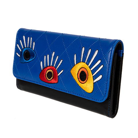 Biggdesign My Eyes On You Embroidered Wallet