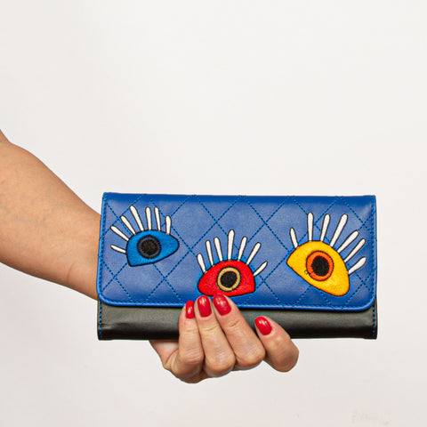 Biggdesign My Eyes On You Embroidered Wallet