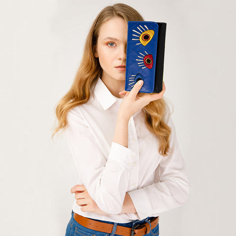 Biggdesign My Eyes On You Embroidered Wallet