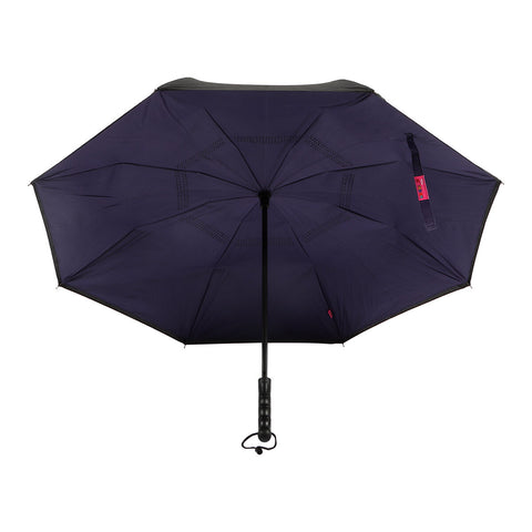 Biggdesign Moods Up Reverse Umbrella For Rain Windproof Black/Purple Ø 43 in