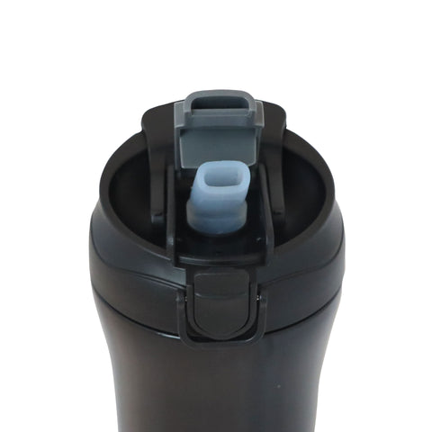 Any Morning SI232021 Two Mouth Travel Mug, 14 oz, Black