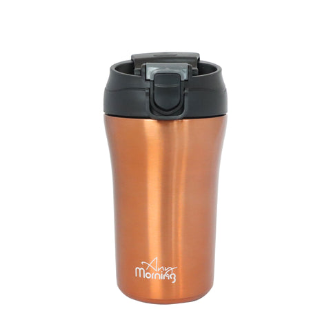 Any Morning SI232021 Two Mouth Travel Mug, 14 oz, Copper