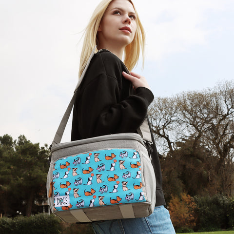 Biggdesign Dogs Insulated Bag, Turquoise