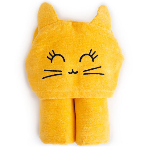 Milk&Moo Tombish Cat Velvet Hooded Baby Towel