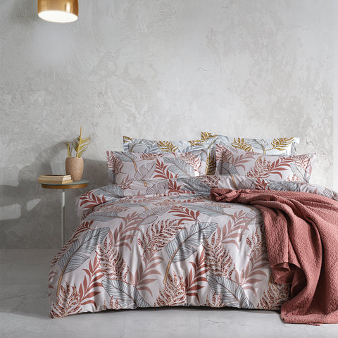 Keep London Autumn Poplin Double Duvet Cover Set