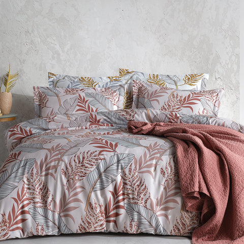 Keep London Autumn Poplin Double Duvet Cover Set