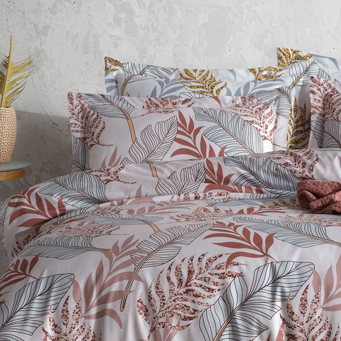 Keep London Autumn Poplin Double Duvet Cover Set