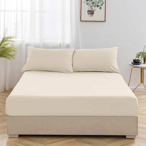 Keep London Utupia Fitted Single Sheet Cream
