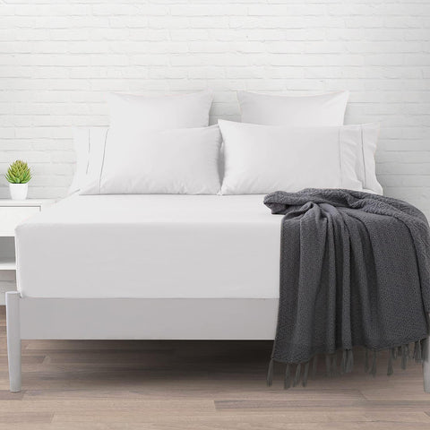 Keep London Utupia Fitted Single Sheet White