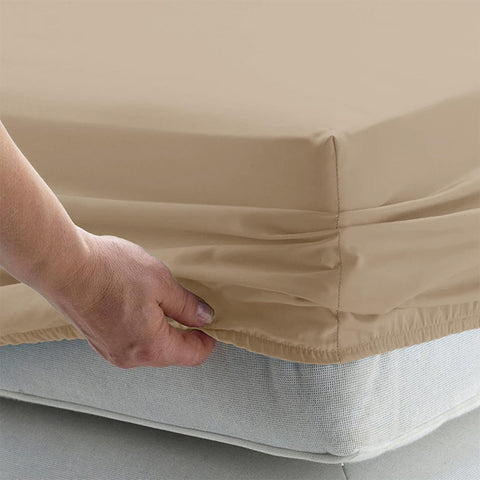Keep London Utupia Fitted Single Sheet Beige